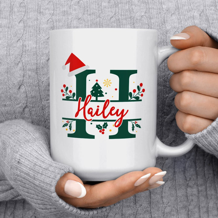 Personalized Christmas Name and Initial Mug - Loftipop