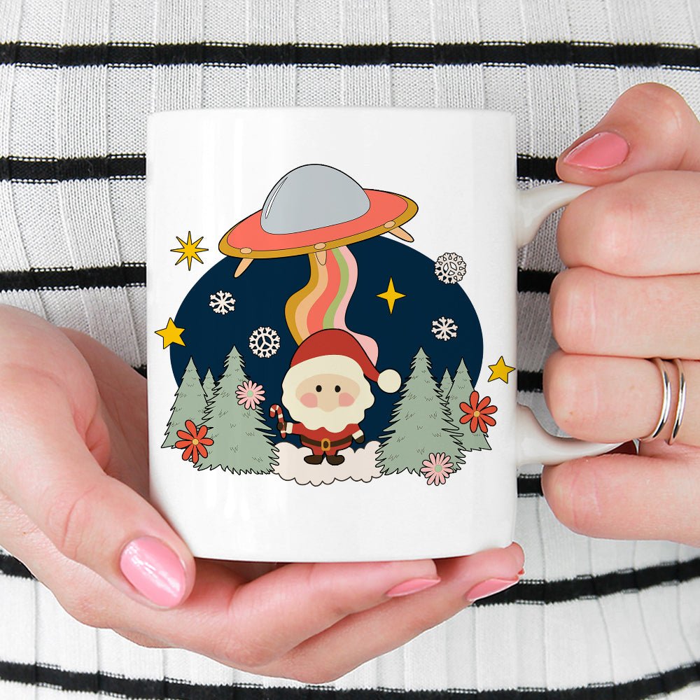 Santa UFO Abduction Mug - Loftipop