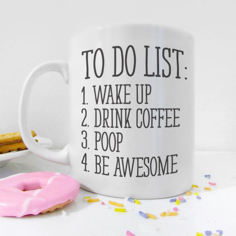 To Do List Mug on a counter - Loftipop