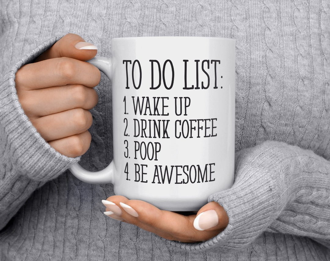 To Do List Mug held by hands - Loftipop