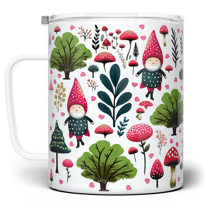 Valentine Woodland Gnome Insulated Travel Mug - Loftipop
